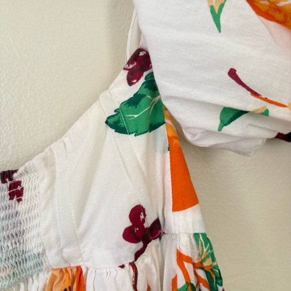 Urban Outfitters | Off Shoulder White Fruit Dress | Size M - Picture 13 of 16